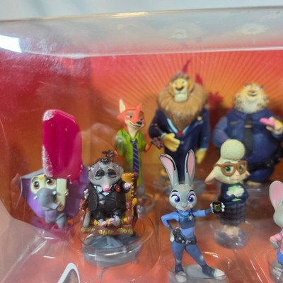 Zootopia Disney Store Deluxe Figurine Playset with 10 Figures New