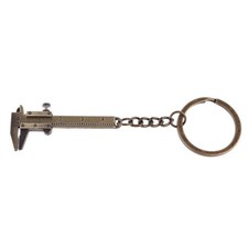 Portatile Mini Vernier Calibro per Portachiavi Lega Gola Scorrimento Riga Keyc