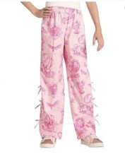 Girl&rsquo;s Wicked Movie Bow Accent Pink Poplin Pants S (6/7) NWT