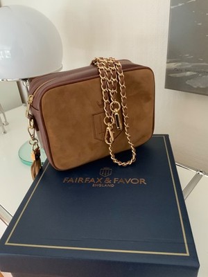 Fairfax and Favor Finsbury Umhängetasche cognac