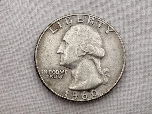 1960 D U.S. Washington Silver Quarter IU-32
