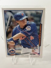 Wilmer Flores Rookie 2014 Topps #86 New York Mets Baseball Card NM. rookie card picture