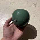 Vintage Haeger MCM Green Ceramic Orb Planter Used Small Size Round