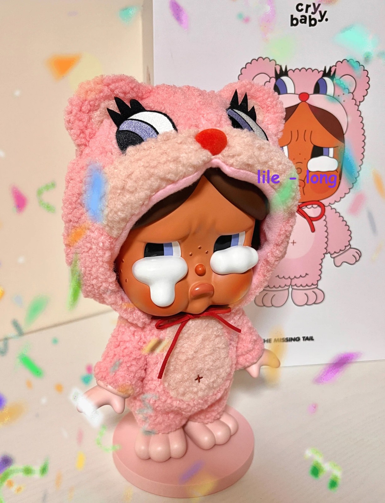 Authentic POPMART MEGA CRYBABY 400% The Missing Tail Thailand Limited Doll Figur