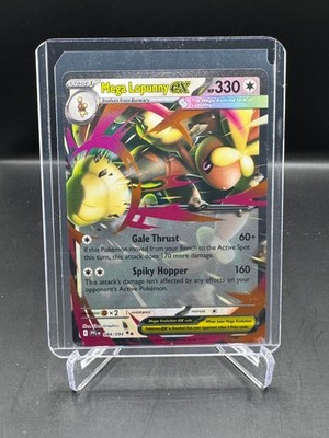 POKEMON!  PHANTASMAL FLAMES!  MEGA LOPUNNY EX!  DOUBLE RARE!  HOLO!  084/094