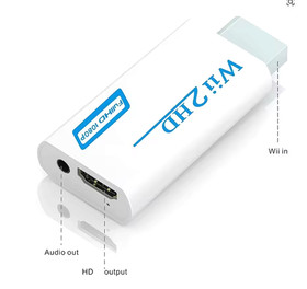 Wii to HDMI Adapter 1080P Converter Audio Output for Nintendo Wii Wii U Consoles
