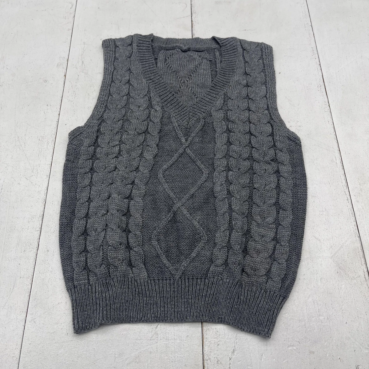 OVY Cotton Wool V-neck Knit Vest Ｌsize Mens V Neck Sweater Vest In Men's Sweaters for sale | eBay