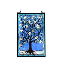32" Stained Glass Window Hanging Panel Suncatcher