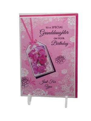 SPECIAL GRANDDAUGHTER BIRTHDAY Card Nice Verse Extra Value FREEPOST