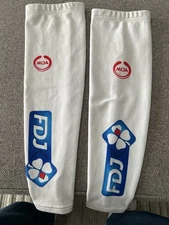 FDJ Cycling Arm Warmers and Feed Bag
