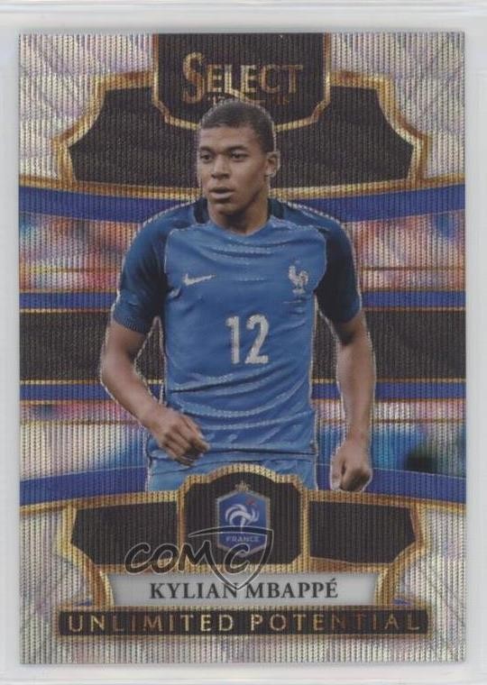 2017-18 Panini Select Unlimited Potential Kylian Mbappe #UP-10 Rookie RC 03rx