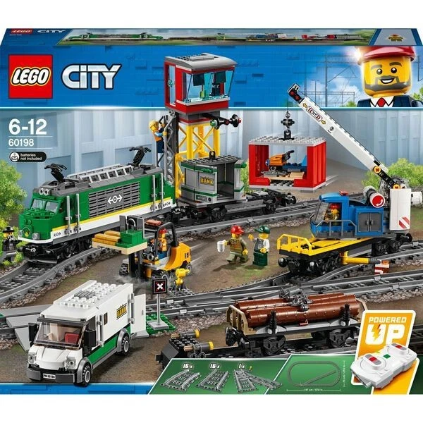 LEGO City Güterzug Gütereisenbahn mit Gleisen und Zubehör 1226 Teile - Bild 2 von 4