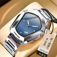 BINBOND Men's Luxury Quartz Luminous Waterproof Calendar Table Leisure Sports 