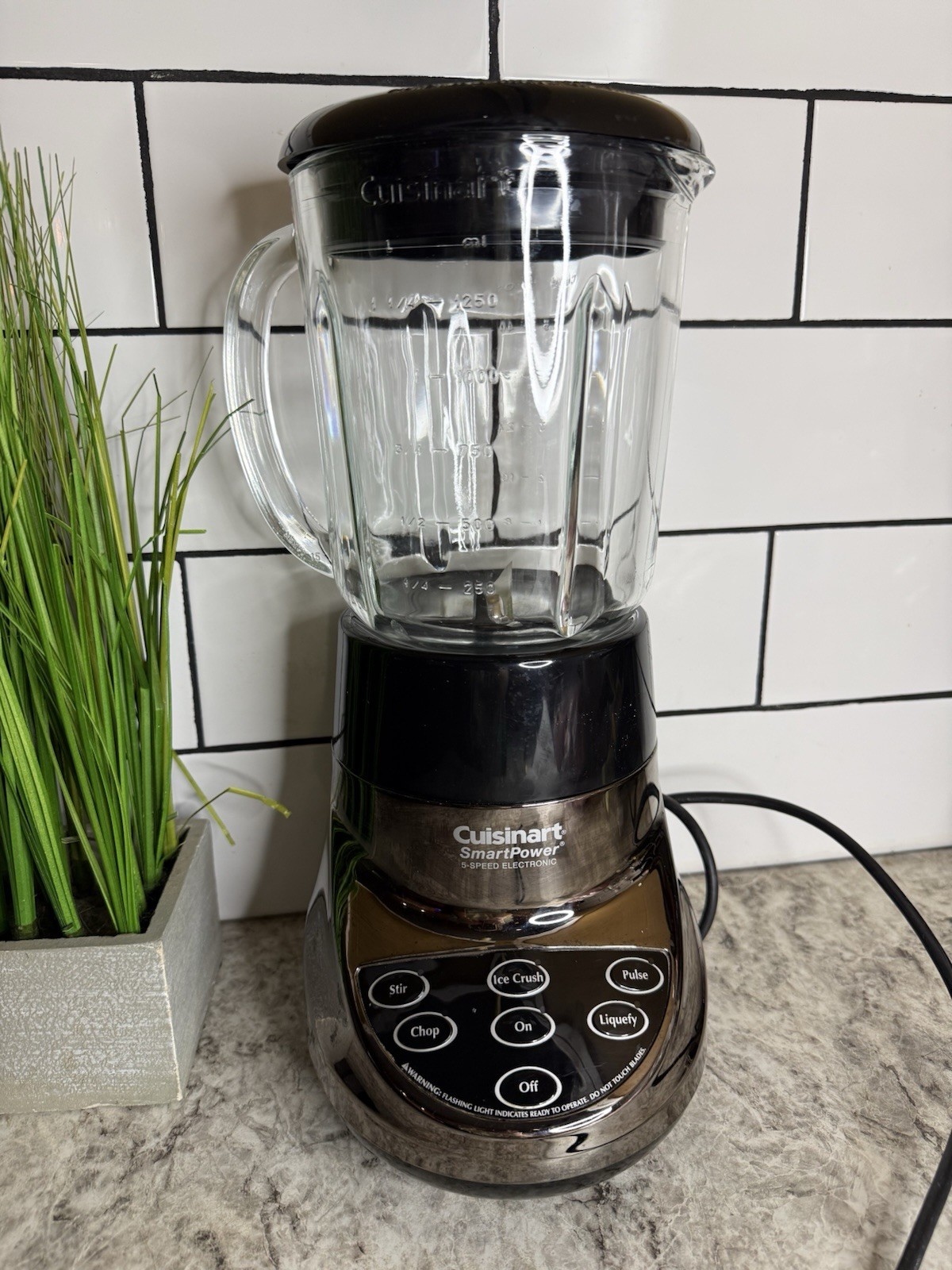 Cuisineart Smart Power 5 Speed Electric Blender Black & Silv