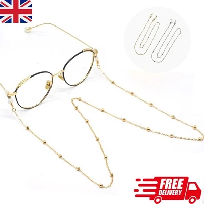 Glasses Chain Rope Lanyard Pearl Beaded Sunglasses Strap Spectacles Reading Cord