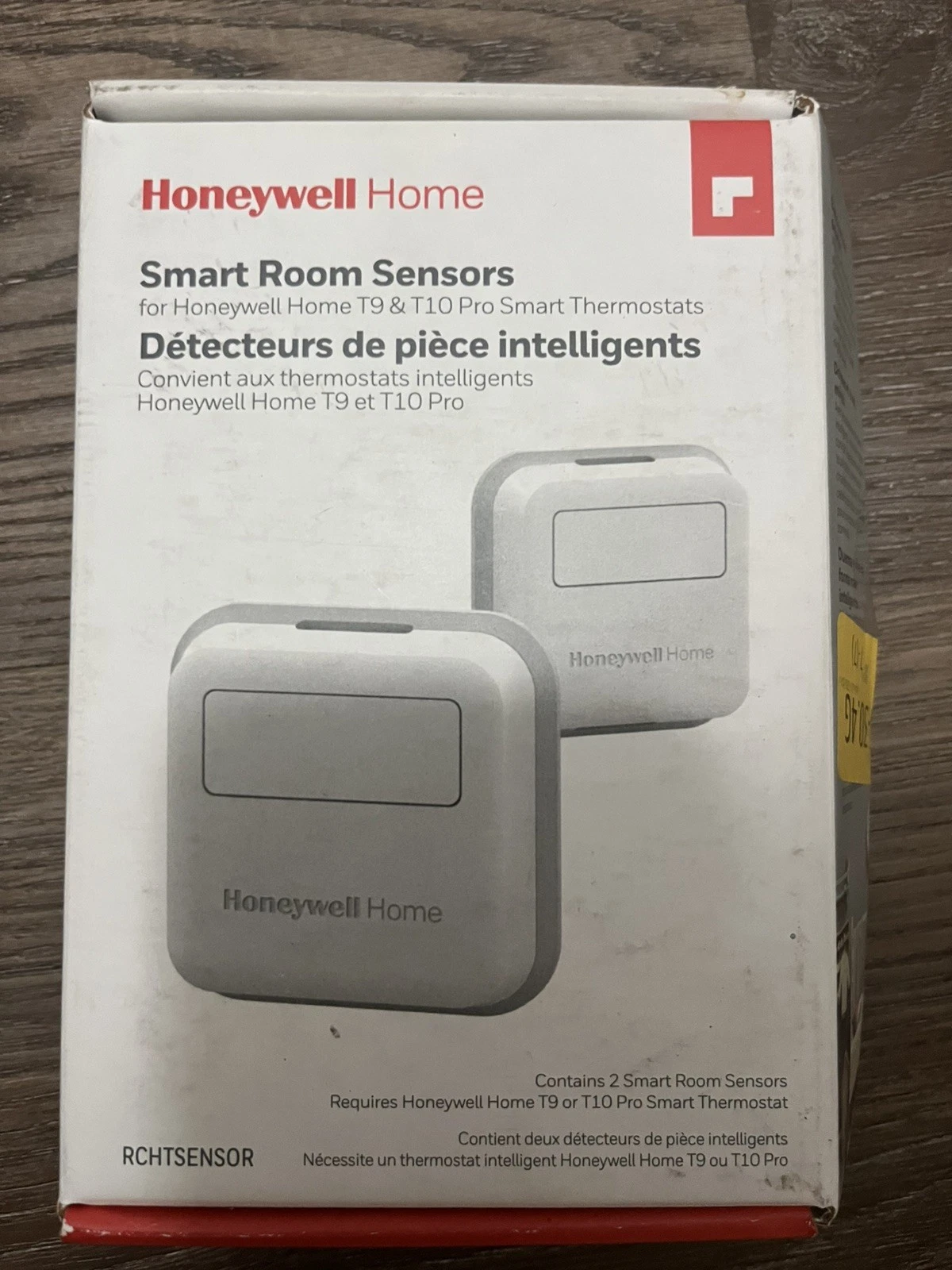 2 PACK- Honeywell Home RCHTSENSOR Smart Room Sensor for T9 T10 Pro Thermostats