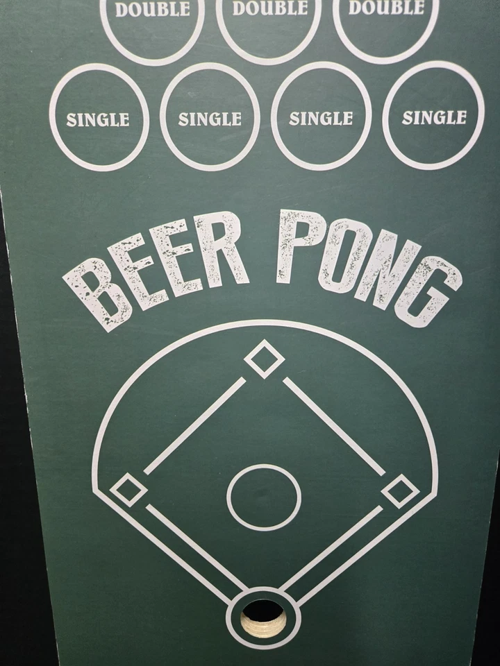 The Beer Pong Champions Court Club Baseball Drinking Game Board - Image 3 of 4