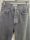 Agolde Jeans Womens 100% Org Cotton Black Straight Leg Buttons Size 25 Mint  — photo 3