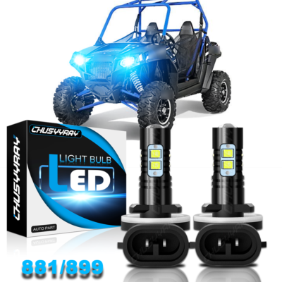For Polaris RZR 800 EFI 2008 2009 2010 2X 881 LED Headlight Bulbs