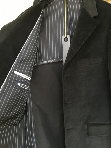 Velvet Jacket Blazer - Men's Black - S, M, L - Picture 3 of 5