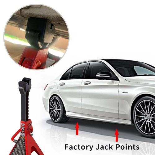 Car Slotted Lift Jack Stand Rubber Pads Floor Adapters Frame Rail Pinch Lifting - Picture 6 of 10