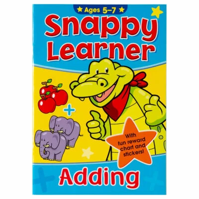ALLIGATOR Snappy Lerner Adding Book - Children Educational Book for Kids aged 5-7