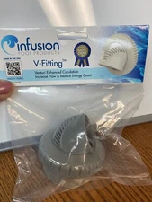 Inlet Fitting, Infusion Venturi, 1-1/2"mpt, Light Gray