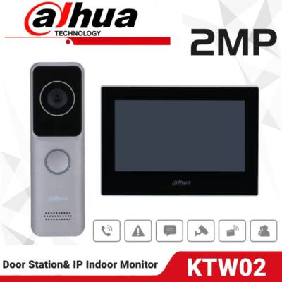 Dahua KTW02 Wi-Fi Türklingel 7'' Touch Monitor Full Digital Türstation System Kit