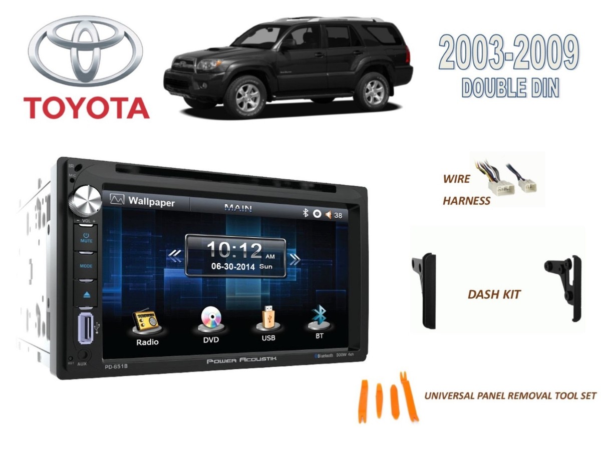2003-2009 TOYOTA 4-RUNNER CAR STEREO KIT, BLUETOOTH TOUCHSCREEN
