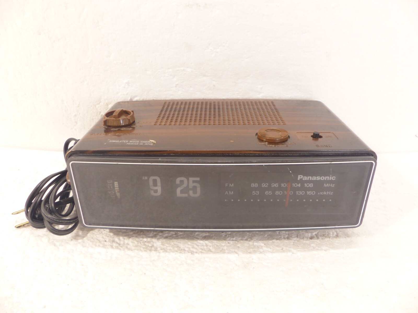 昭和レトロ松下電器産業RC-6030パタパタ時計FM/AMラジオ Vintage 1972