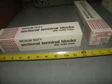 (100) Buchanan / TE 625 Medium Duty Sectional Terminal Blocks Direct Mount 300V
