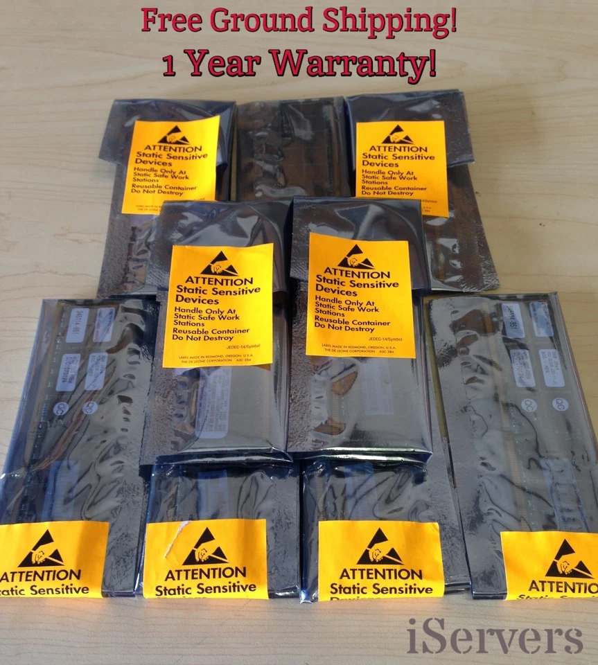 HP 64gb 8x8gb Memory 495604-B21 PC2-5300F ddr2 sdram module kit - Image 2 of 4