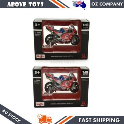 #ad Maisto 1:18 Moto GP 2021 Ducati Pramac Racing Diecast Motorcycle 2 Types Choices AU $40.39
