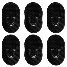 6 Pack Portable Pocket Palm Combs Finger Hand Scalp Massage Shampoo Brush
