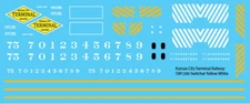 N Scale - Kansas City Terminal Switcher Locomotive Decal
