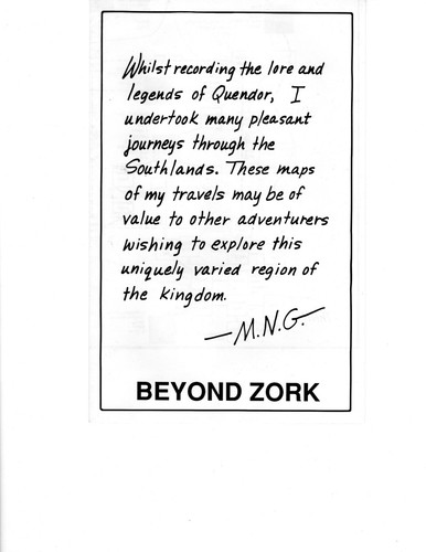 Beyond Zork Map (for Infocom Game), VG-Exc. Condition, Vintage--Published 1987 - Picture 1 of 3