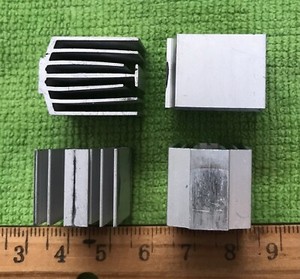 Lot of Four Antminer L3+ Aluminum heatsinks