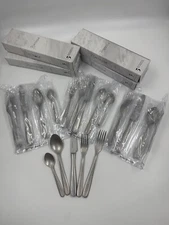 NIB Pottery Barn Fortessa Grand City 20pc Flatware Set Service For 4, Matte