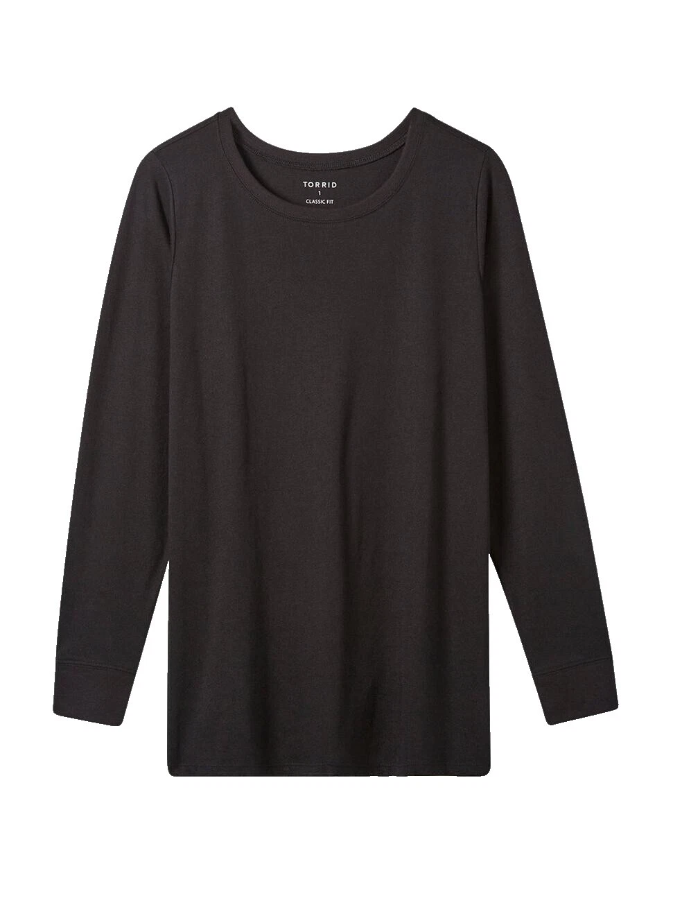 Torrid Cotton Blend Black Tops for Women