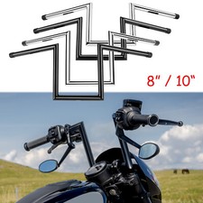 For Harley Davidson Sportster 883 8" 10" Rise 1" Ape Hanger Handlebar Drag Z-Bar