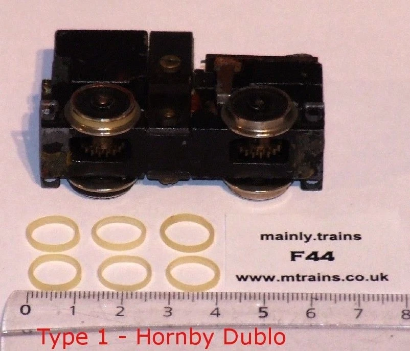 HORNBY DUBLO SPARES - TRACTION TYRES (6 OFF): CORRECT FLAT PROFILE