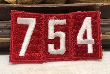 Boy Scouts Red White Patches Troop Numbers 754
