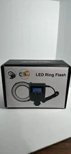 PLOTURE Flash Light W/ LCD Display adapter Rings Works With Canon, Nikon. 116