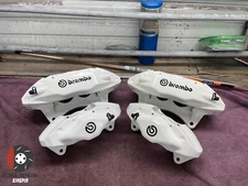 Subaru STi Front Rear Set Calipers 4 Piston Impreza WRX 08-17 Powder Coated