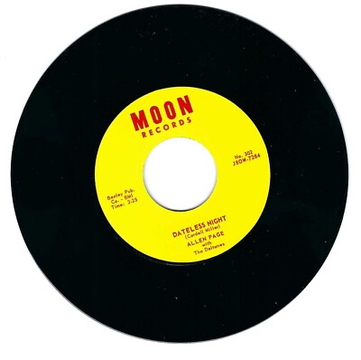 Rockabilly Reissue 45-Allen Page & Deltenes-Dateless Night-Moon 302