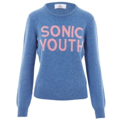 Hades wool Sonic Youth intarsia 100% lambswool jumper size small 8