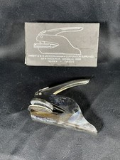 Vintage Notary Seal Embosser w/Original Box "Ashworth Excavating, Inc"