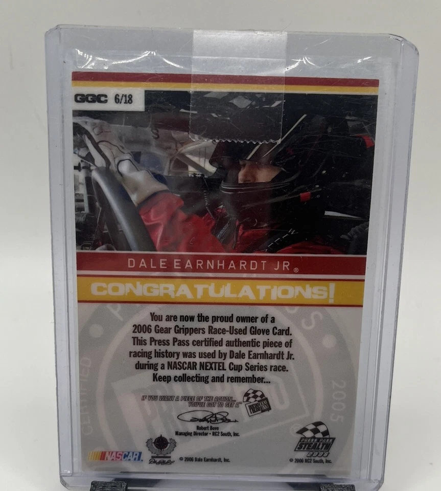 Dale Earnhardt Jr /99 2006 Press Pass Stealth Gear Grippers Glove Racing NASCAR - Image 2 of 3