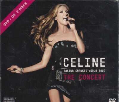 CELINE DION ''Taking Chances World Tour in Concert'' CD & DVD (Cardboard Sleeve)