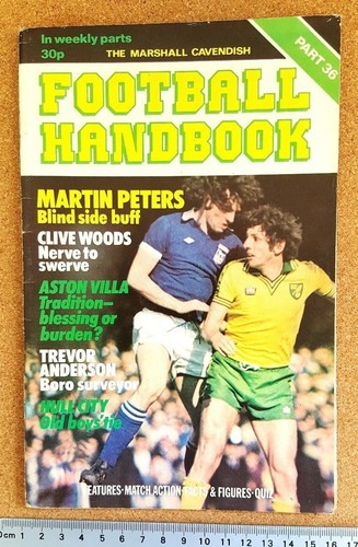 Marshall Cavendish Football Handbook 1978 Single Issues - Various Multi Choice - Picture 116 of 176